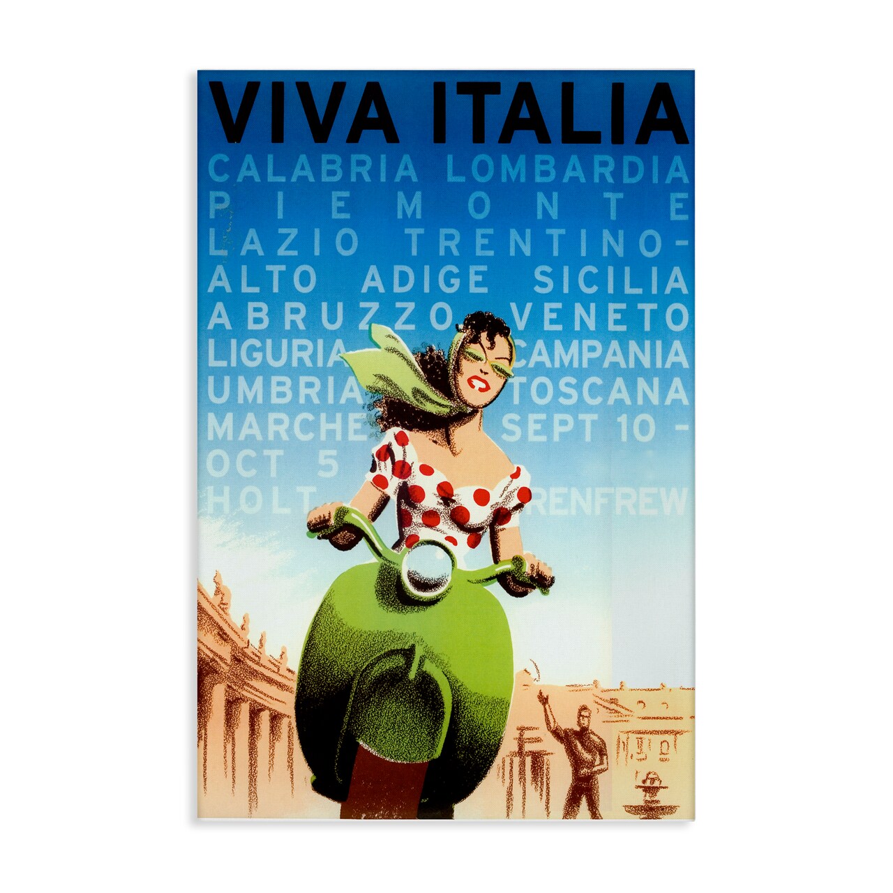 Stupell Industries Vintage Italy Travel Ad Canvas Design by Marcus Jules